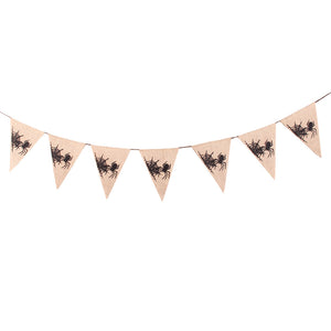 2.5M Halloween Flag Banner Pennant Triangle Flag Garland for Halloween Party Bar Haunted House Hanging Decoration